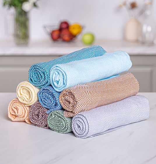 Serviettes et tissus en tissu éponge